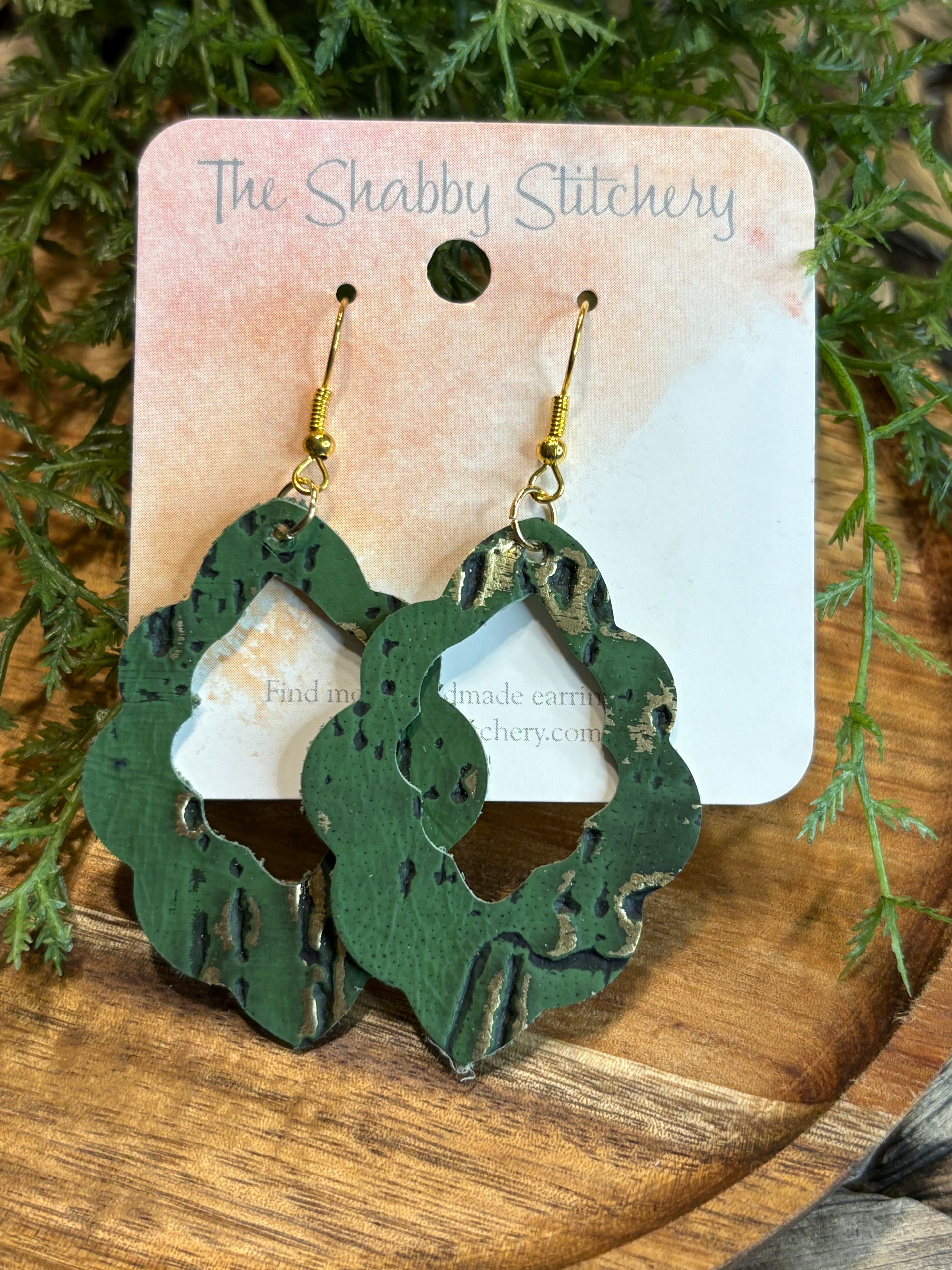 Green and Gold Leather