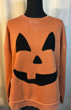Corduroy Jack O Lantern on Sweatshirt