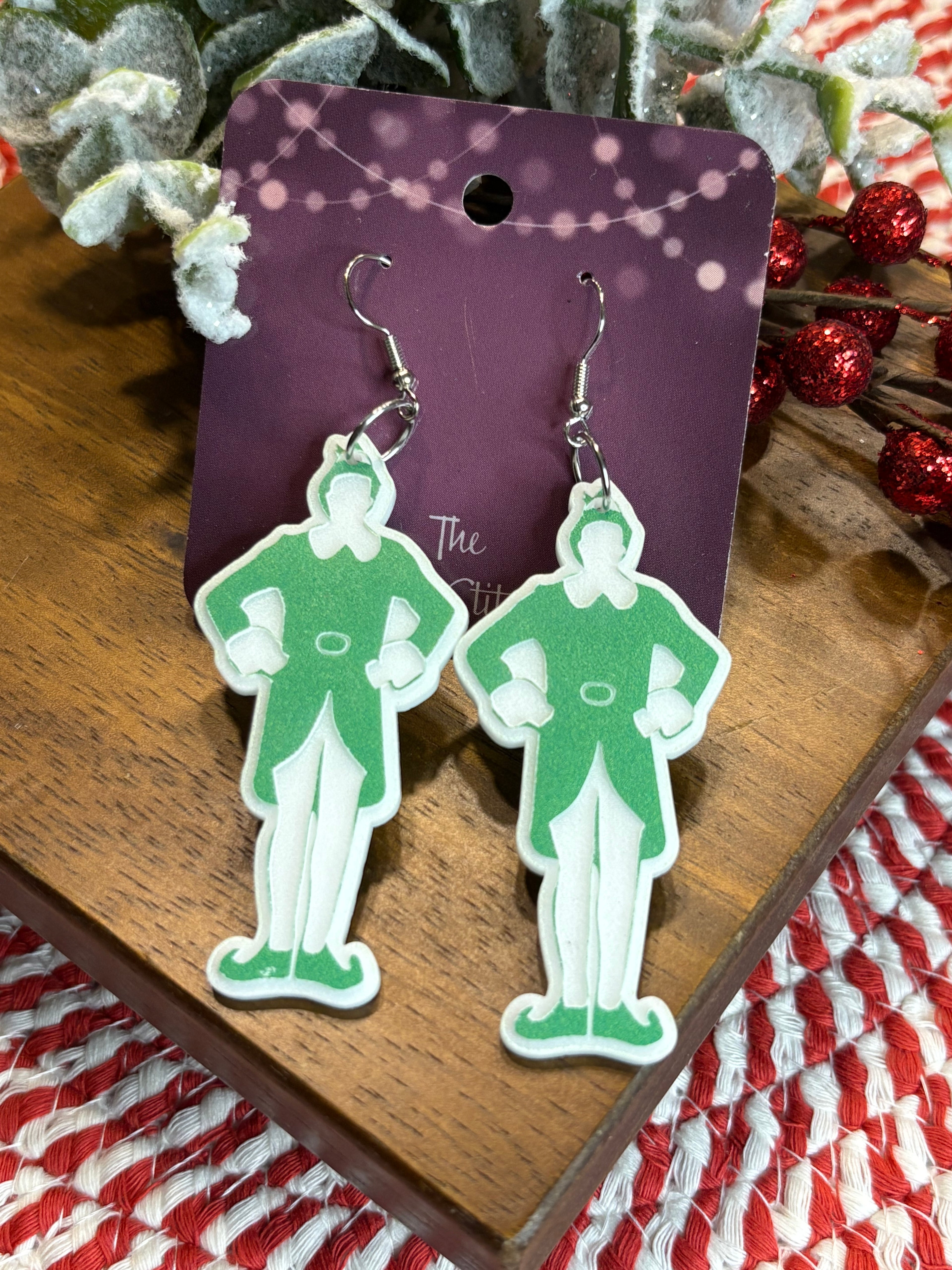 Green Elf Earrings