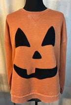 Corduroy Jack O Lantern on Sweatshirt