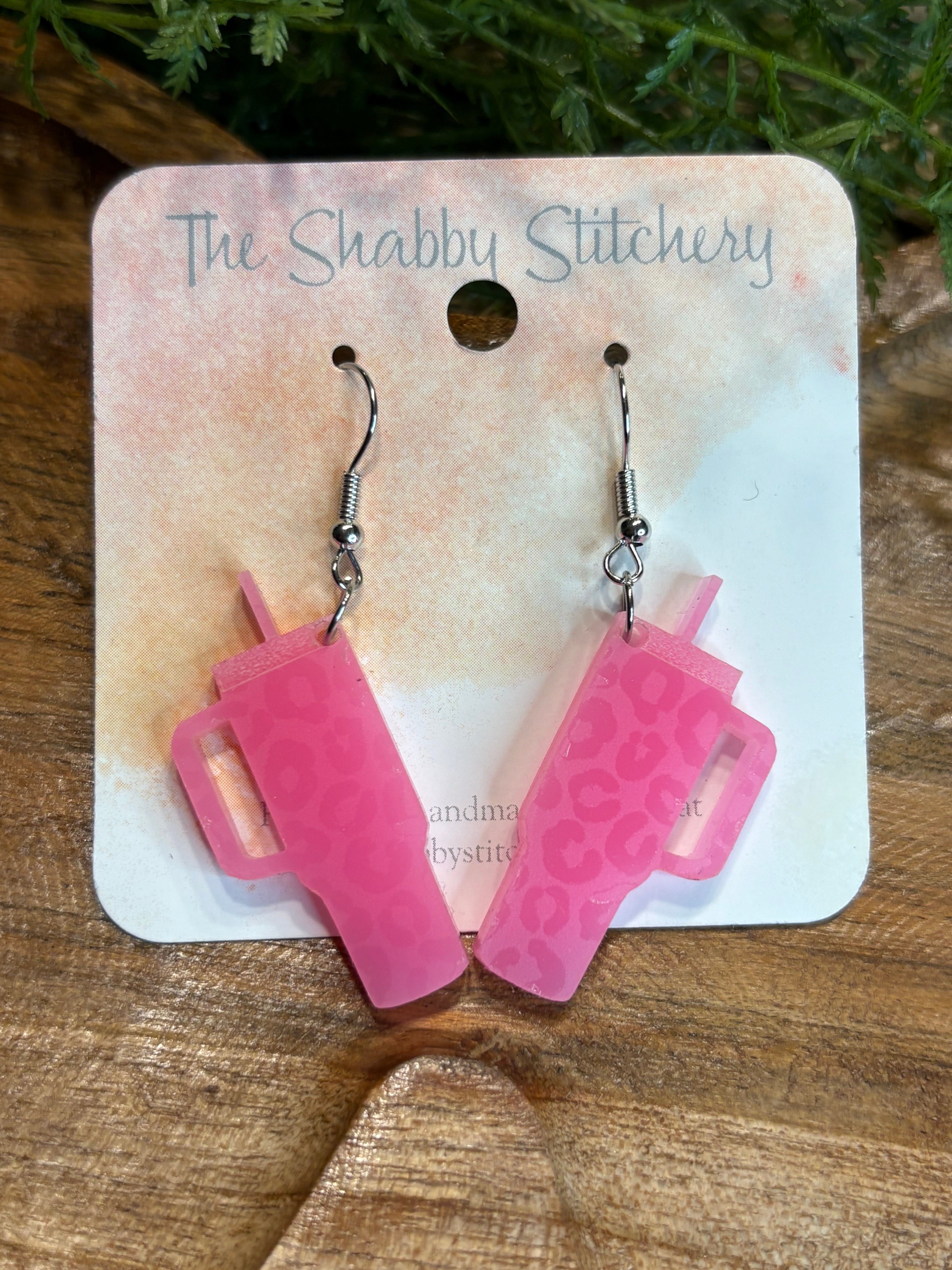Pink Tumbler Earrings