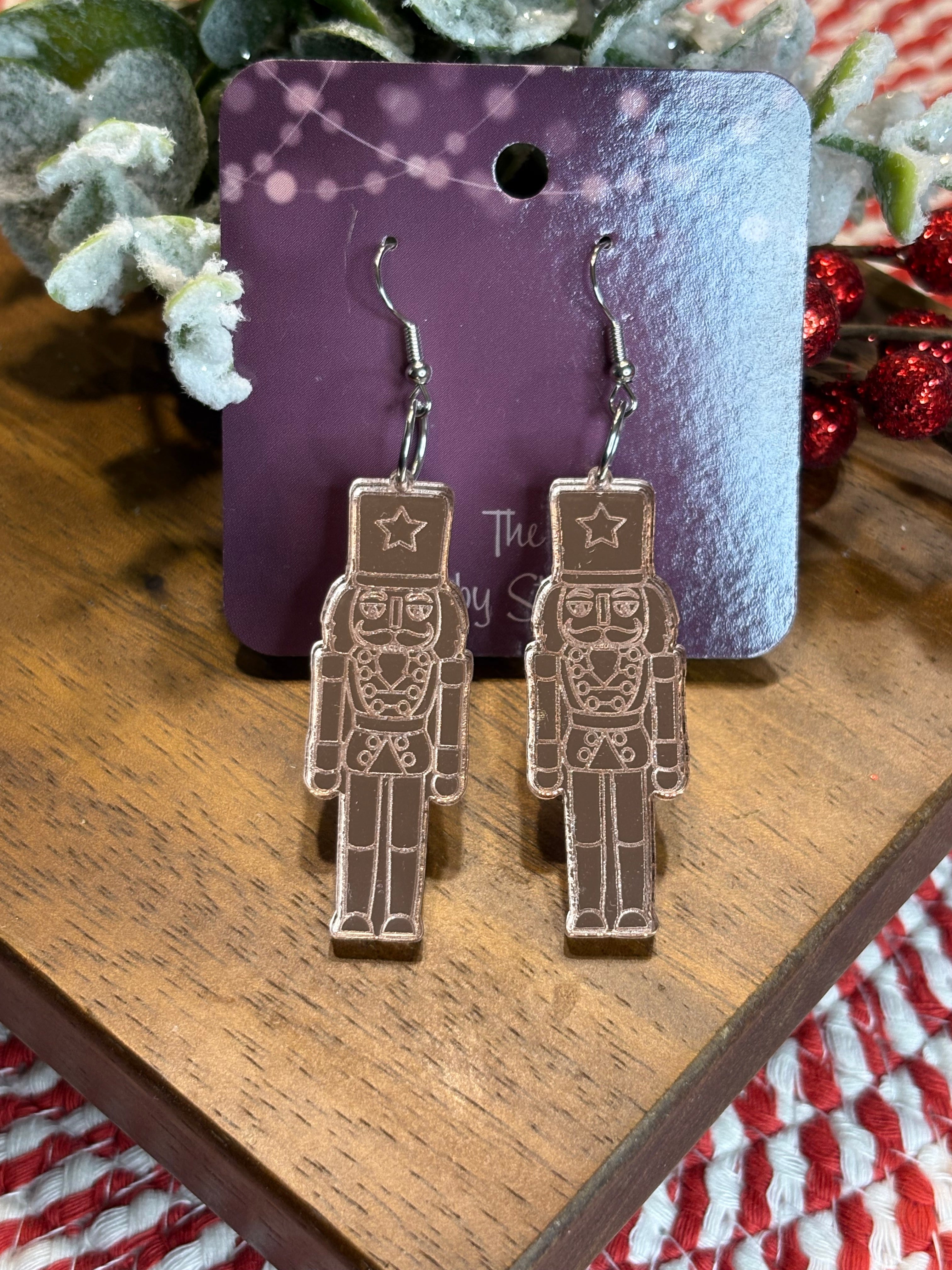 Mirrored Nutcracker Earrings