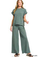 Cream Short Sleeve and Pant Set