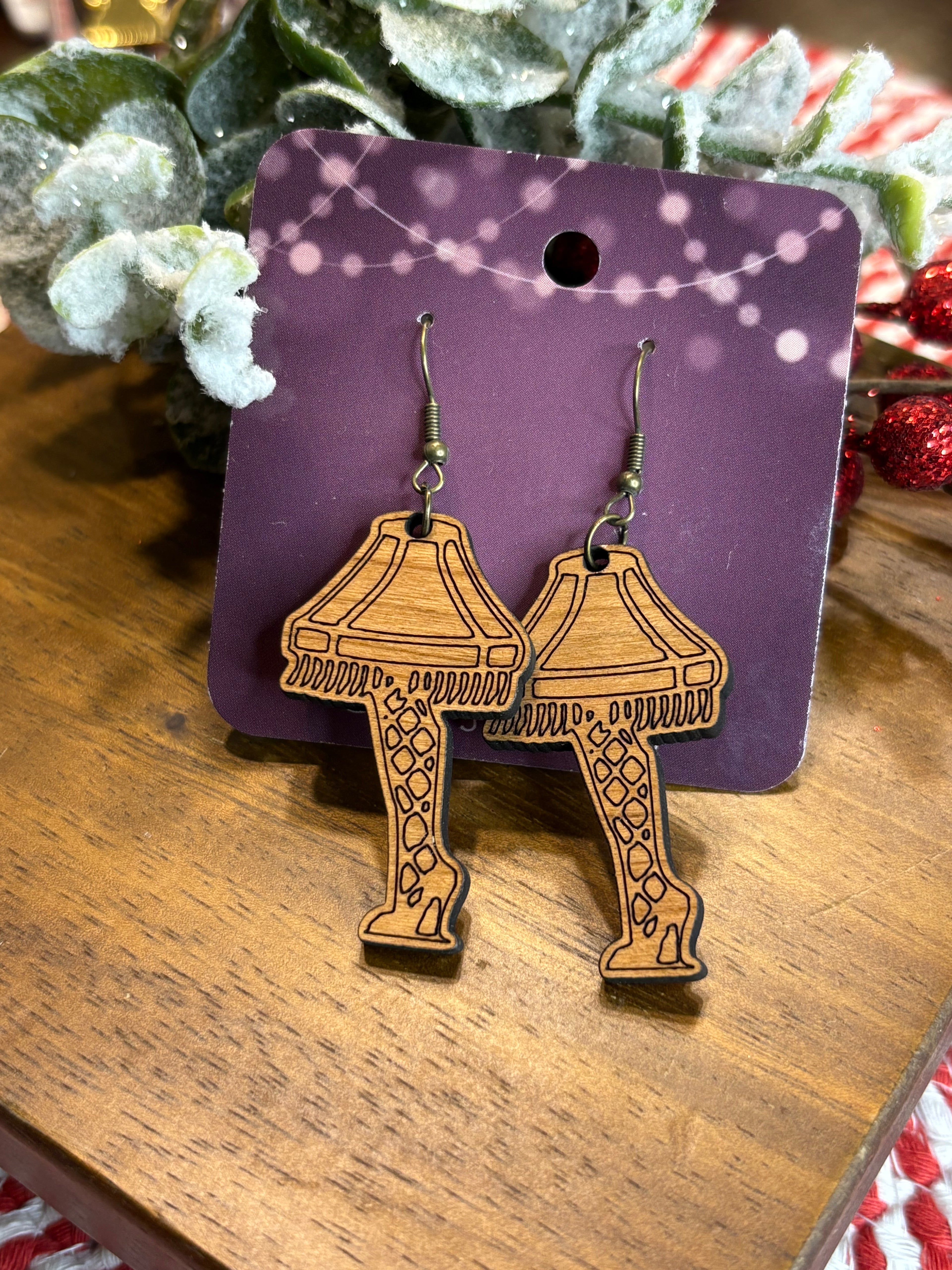 Leg Lamp Earrings
