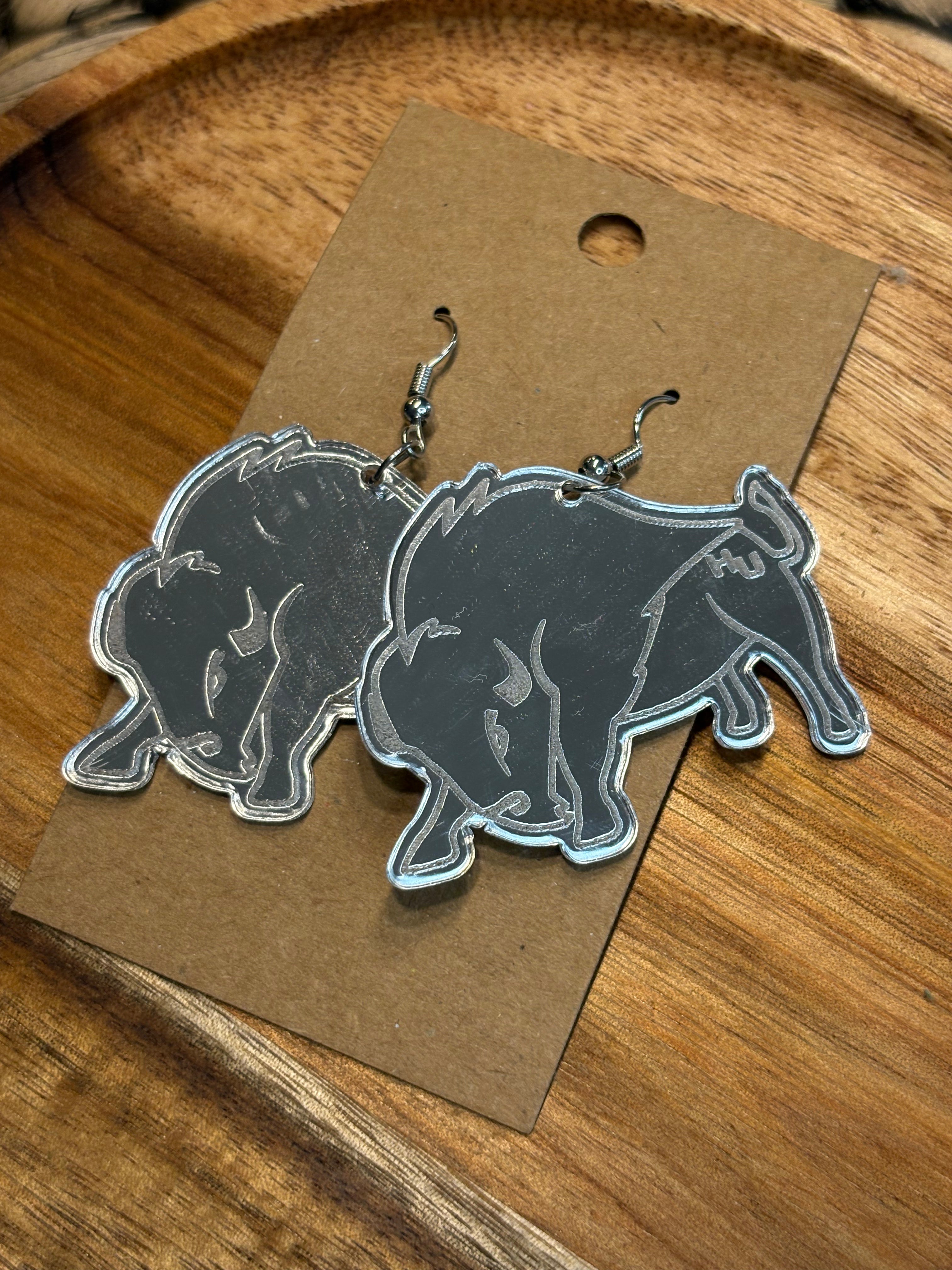 Bison Earrings