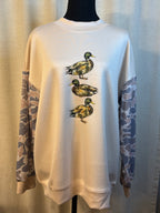 Camo Sleeve Duck Sweatshirt