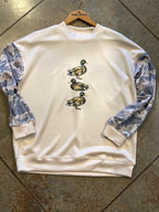 Camo Sleeve Duck Sweatshirt