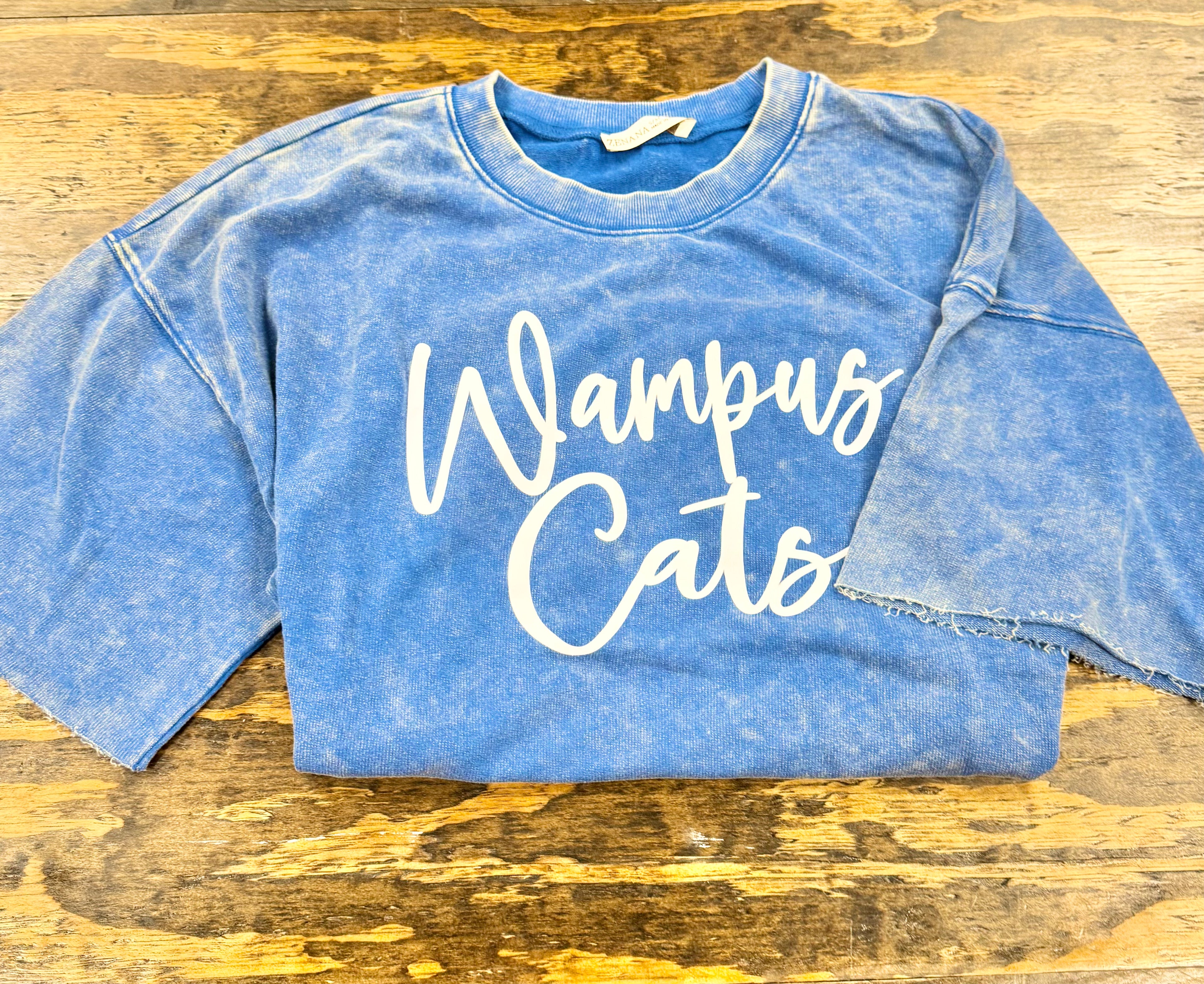 Boutique Oversized Wampus Cat Short Sleeve