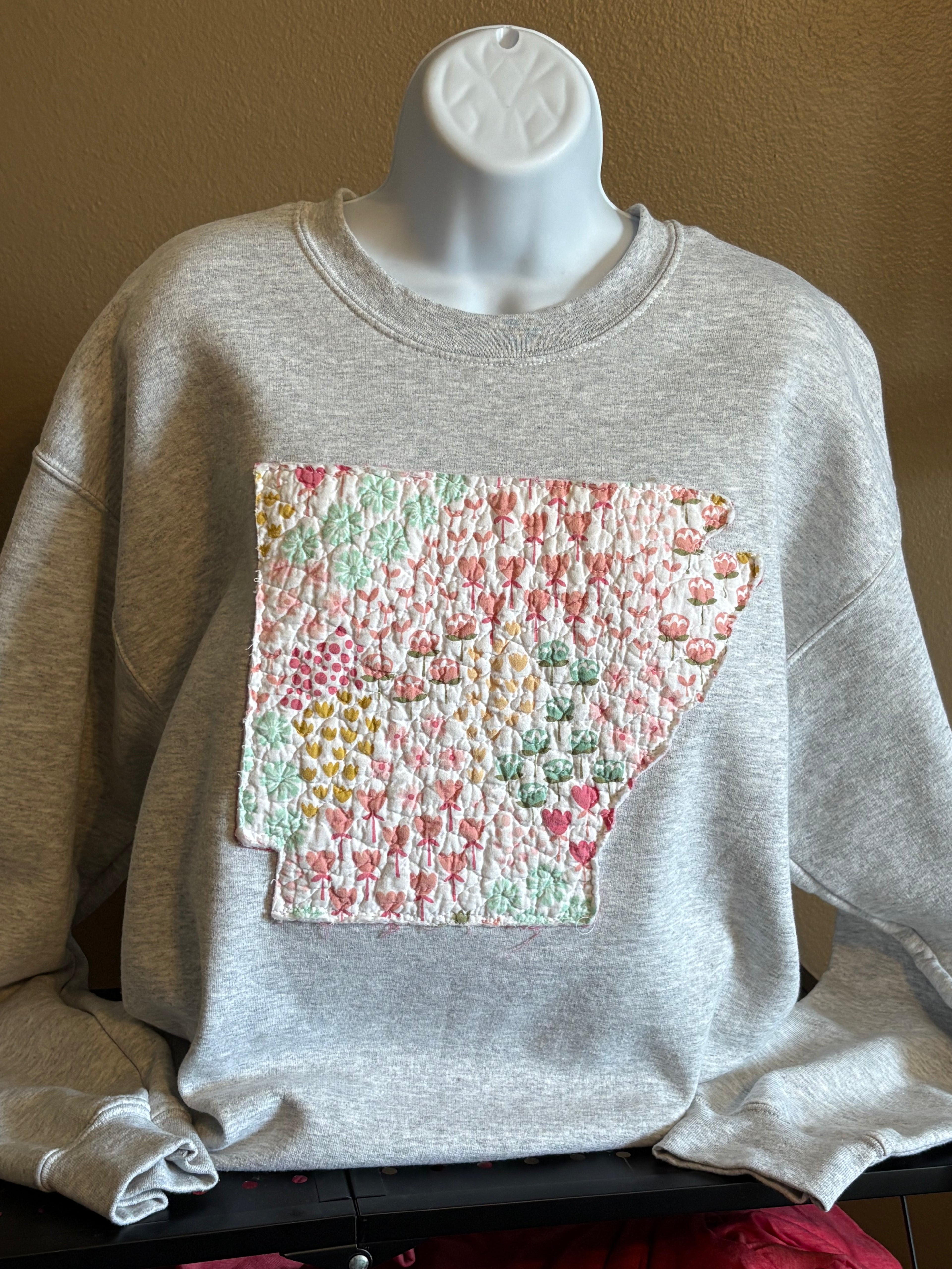 Quilted Arkansas Sweatshirt