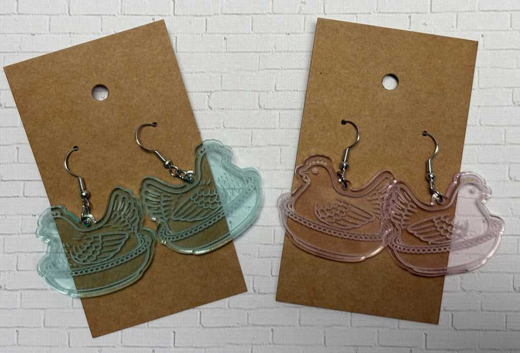 Hen on Nest Earrings