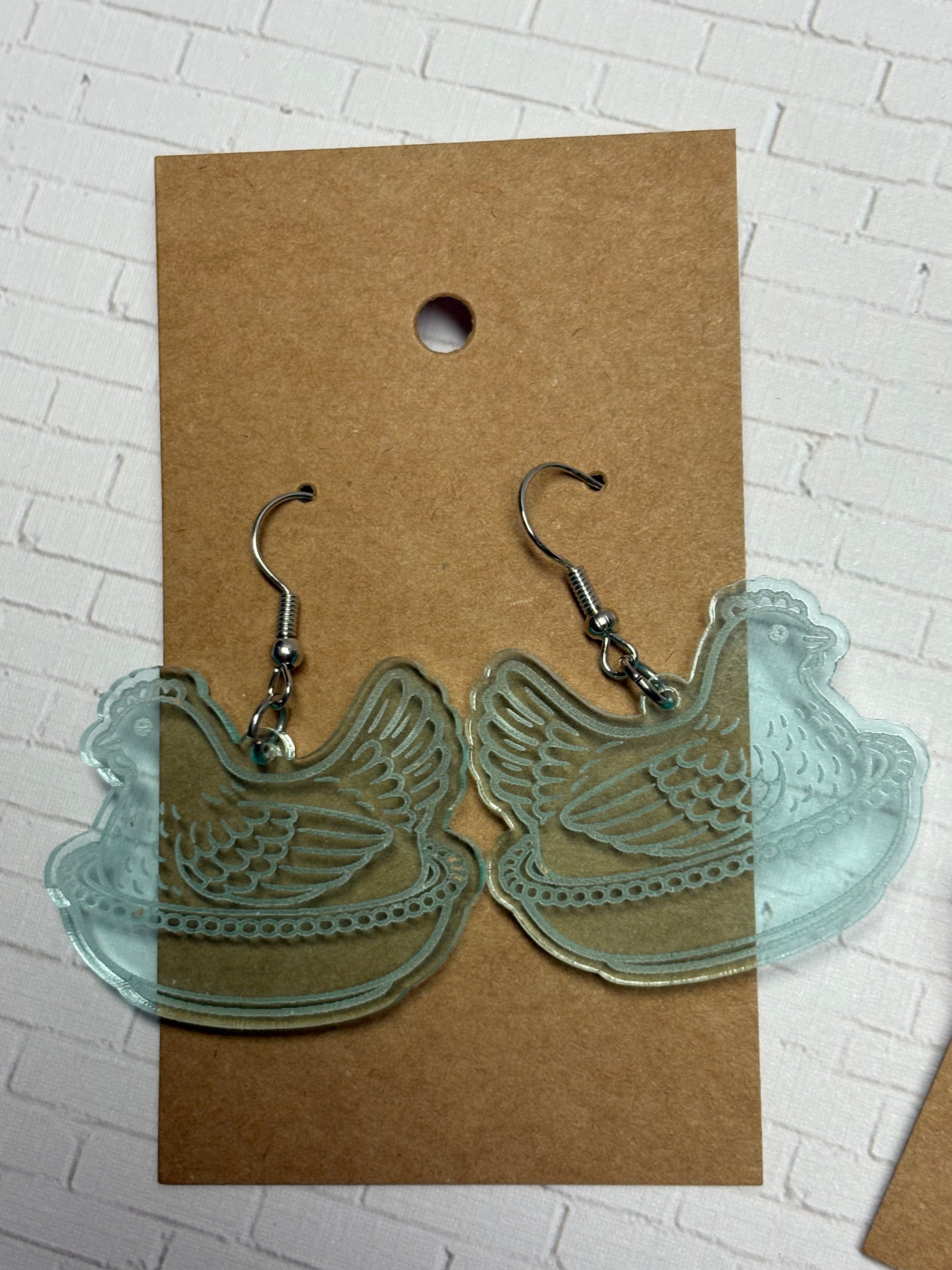 Hen on Nest Earrings