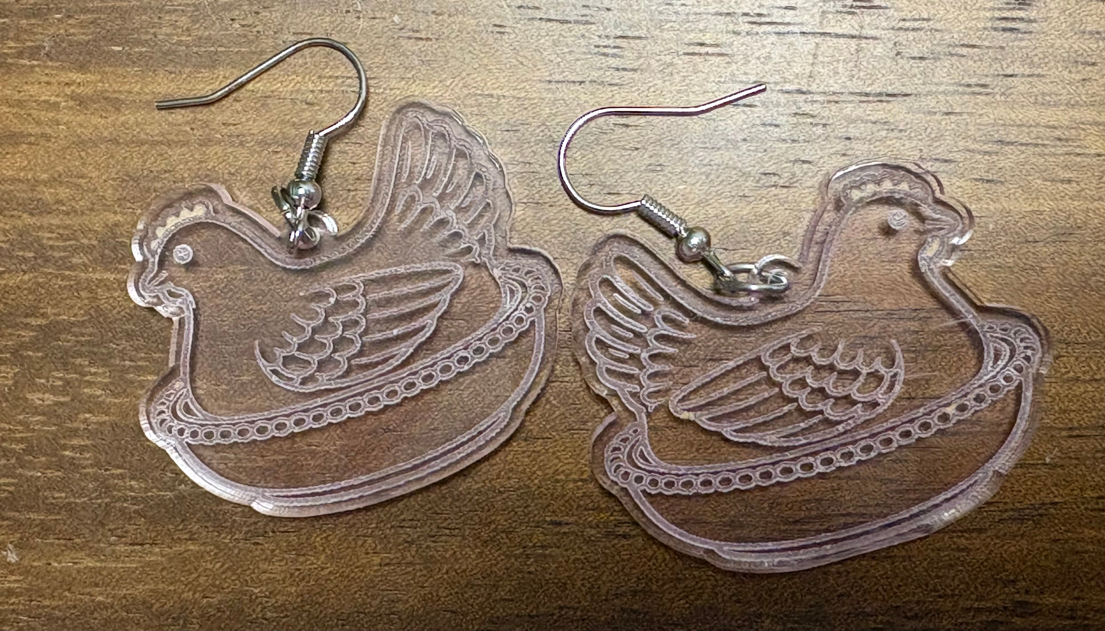 Hen on Nest Earrings