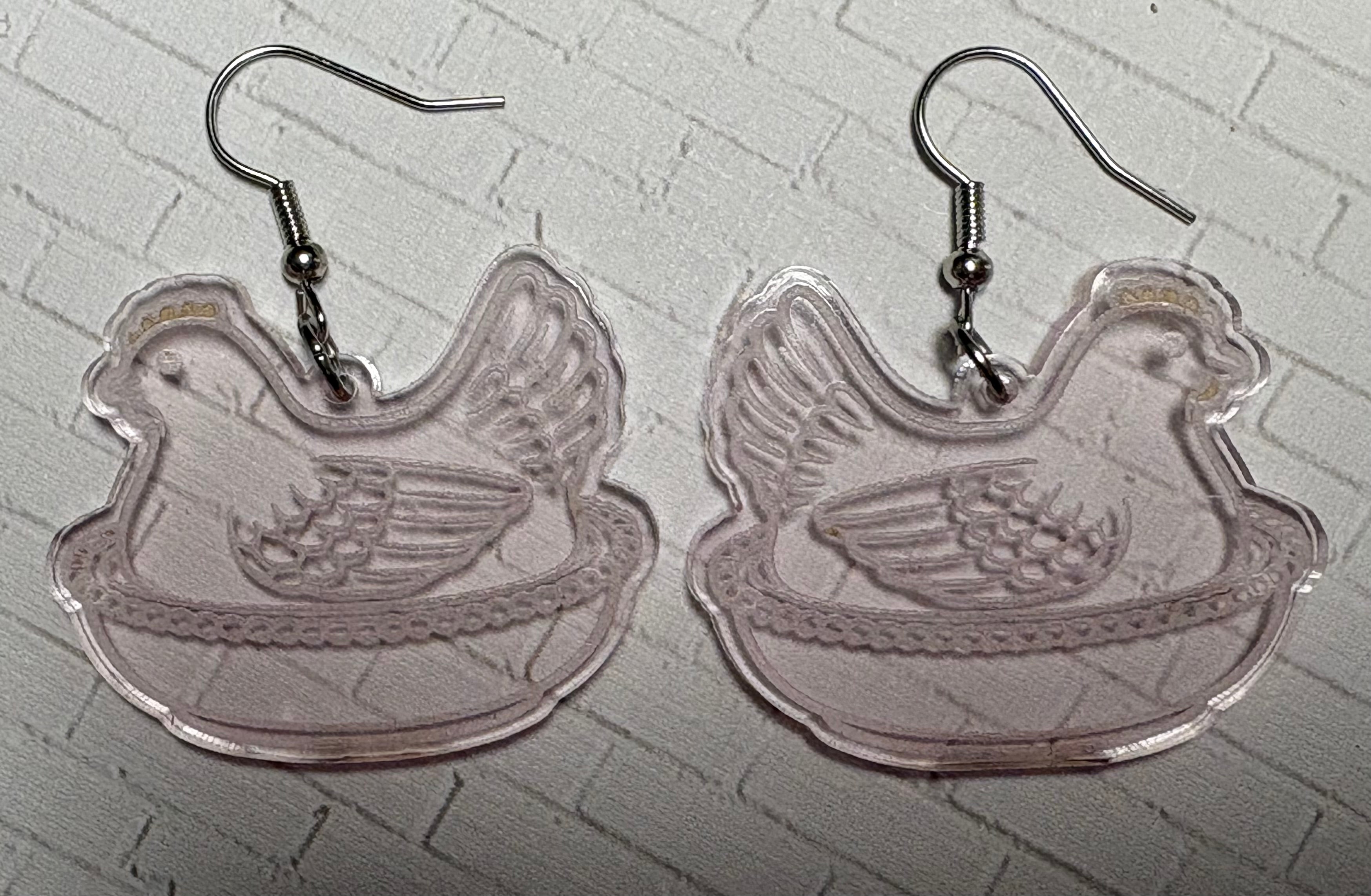 Hen on Nest Earrings