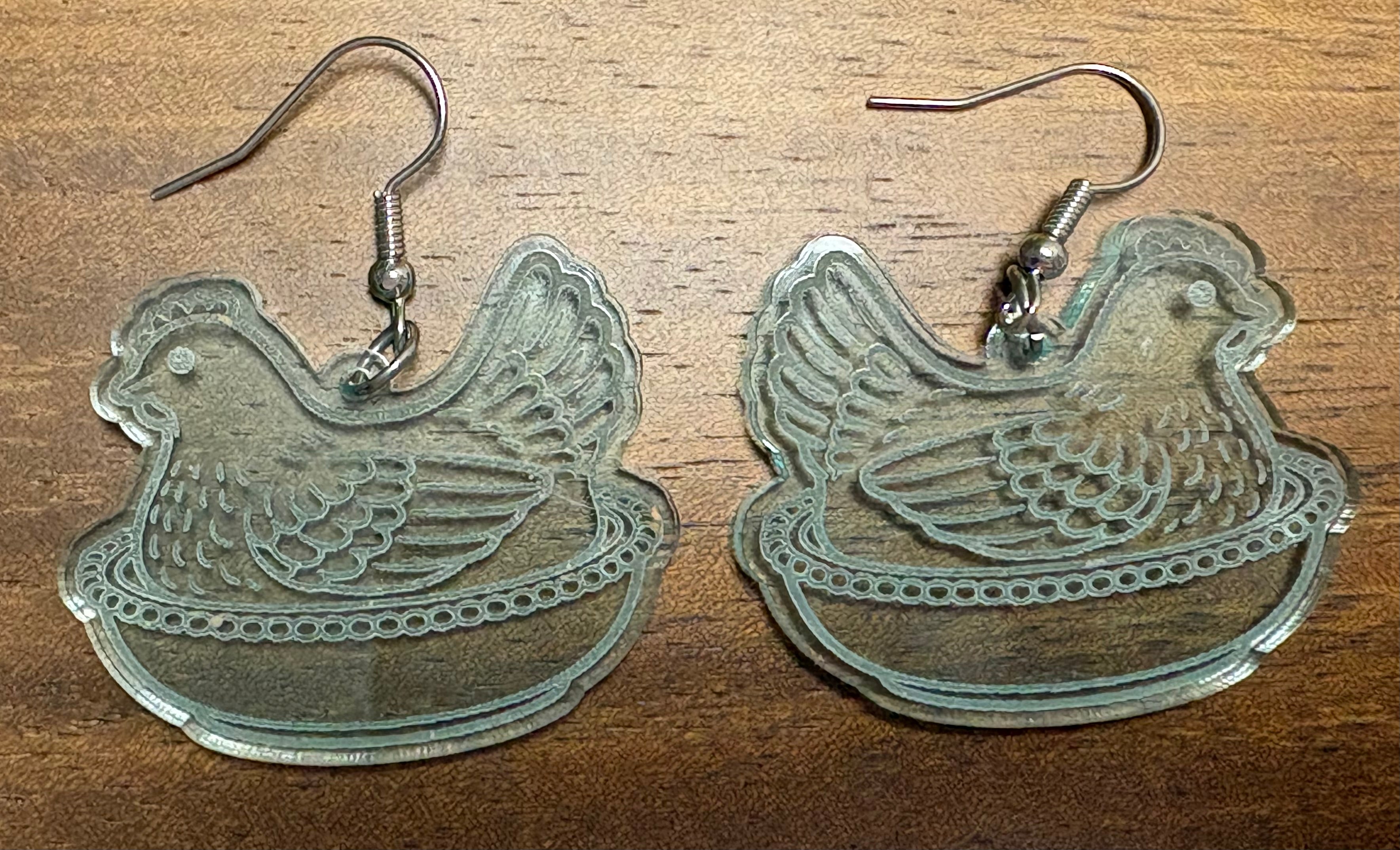 Hen on Nest Earrings