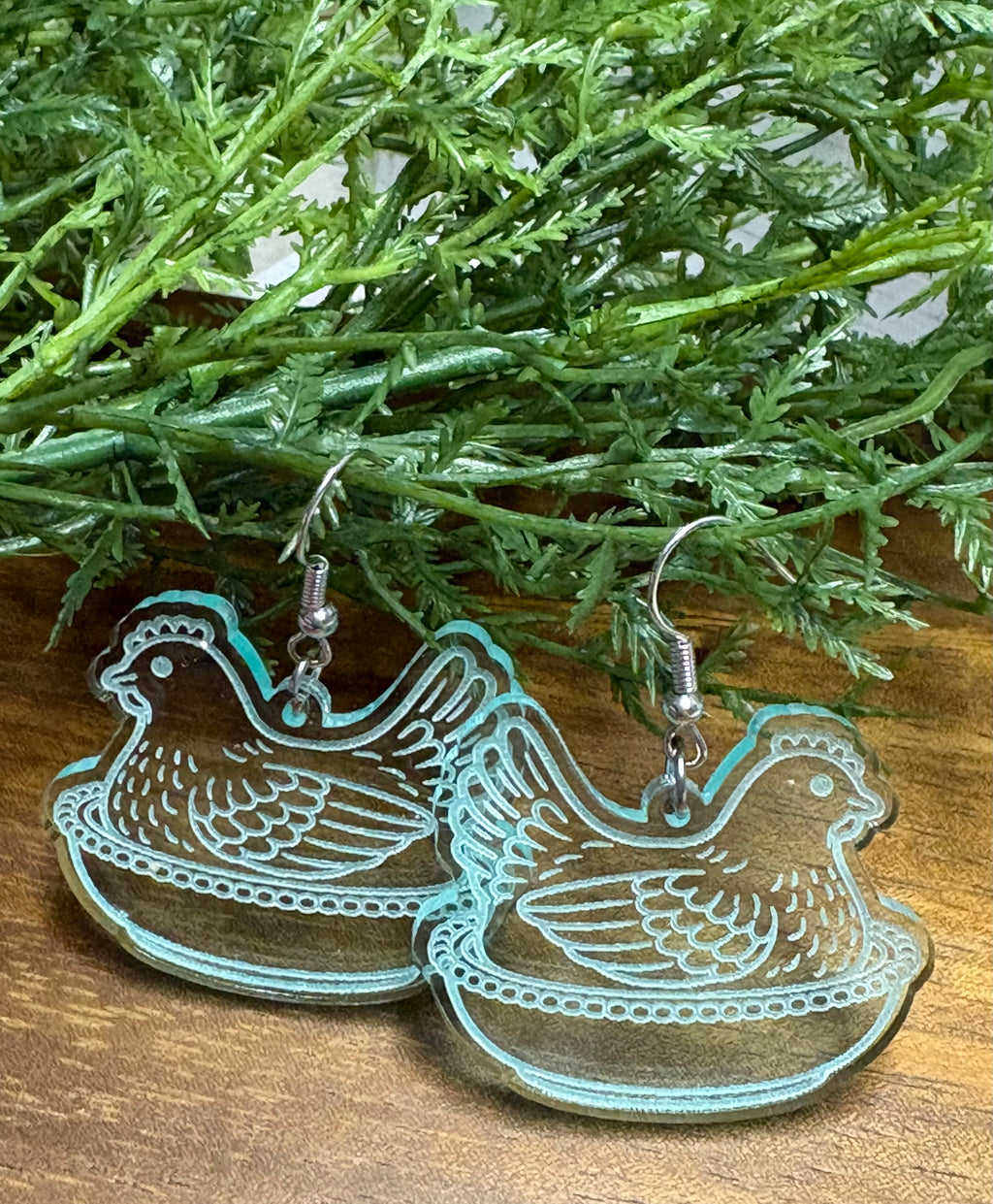 Hen on Nest Earrings