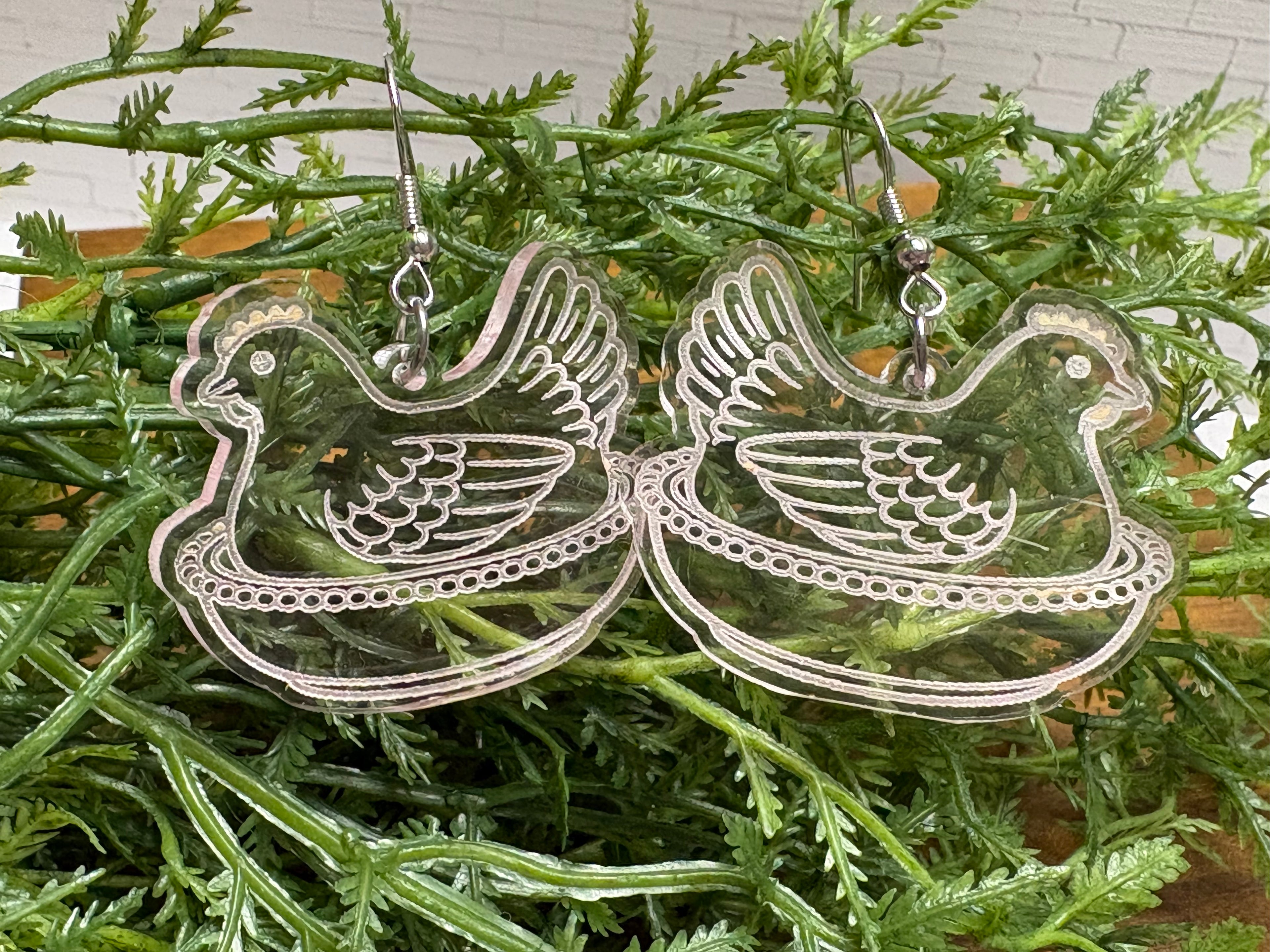 Hen on Nest Earrings