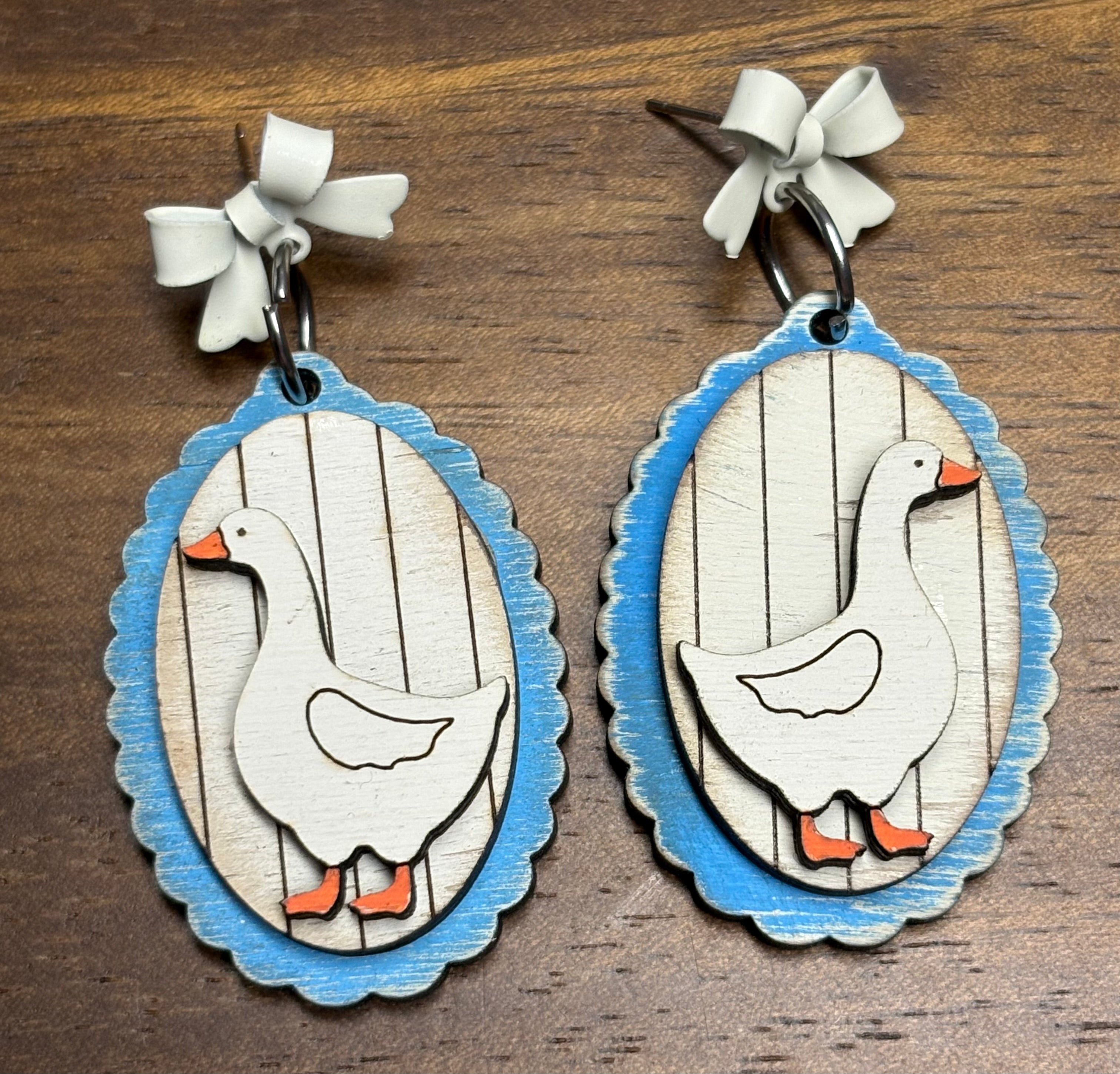 Goose Earrings