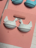Hen on a Nest Stud Earrings