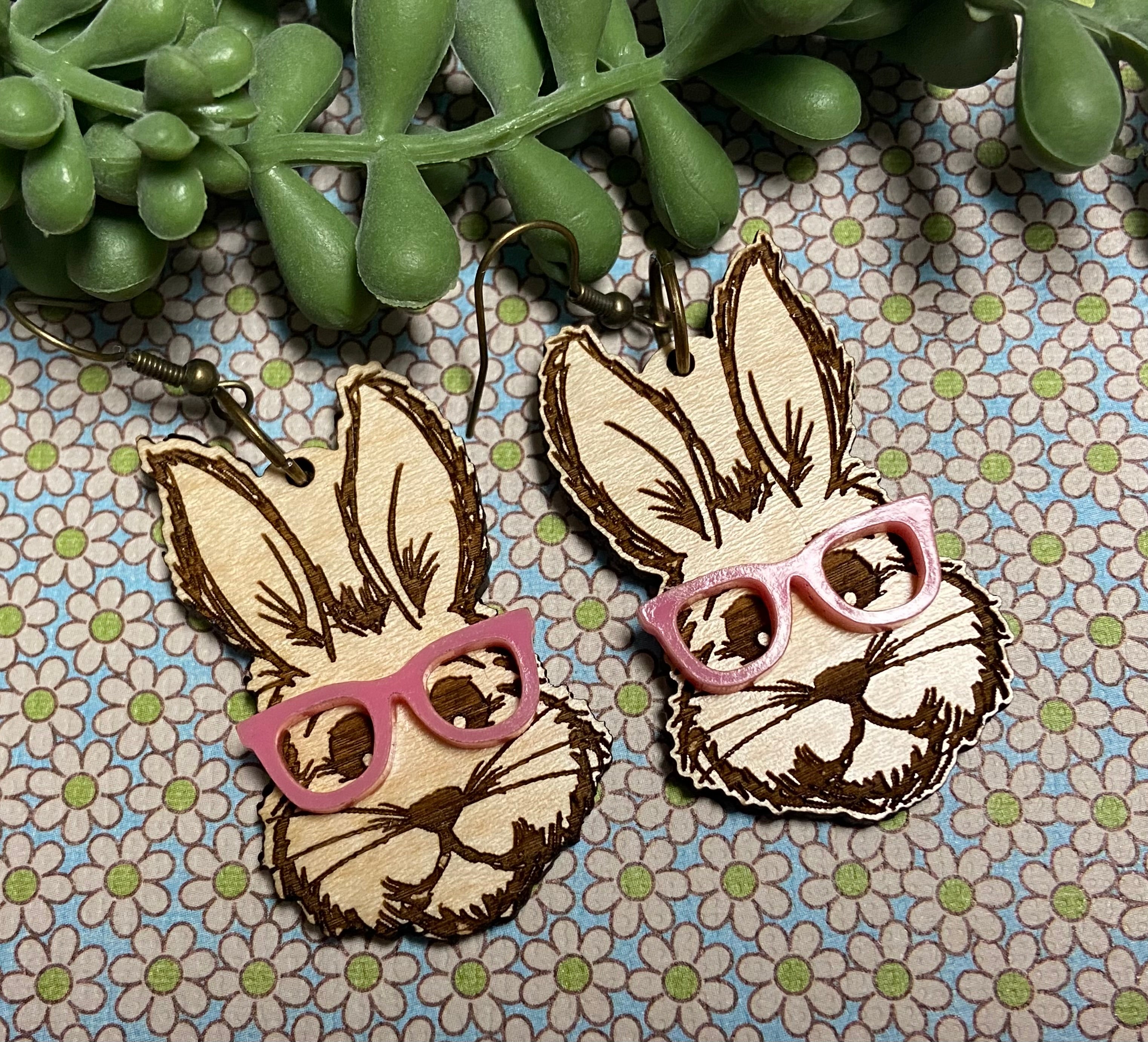 Bunny Glasses Earrings